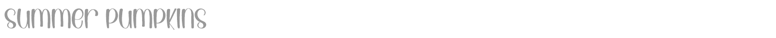 Summer Pumpkins font preview